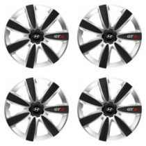 Puklice pre Hyundai 15 GTX CARBON silver/black