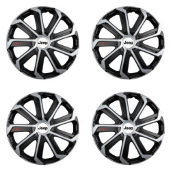 Puklice pre Jeep 14 Evo black&silver