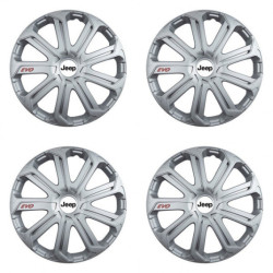 Puklice pre Jeep 15 Evo silver
