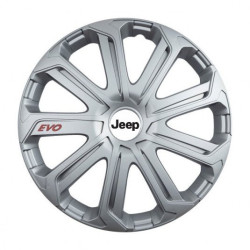 Puklice pre Jeep 15 Evo silver