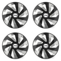 Puklice pre Jeep 15 Vector RC black and silver