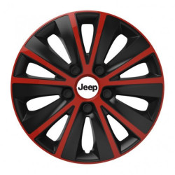 Puklice pre Jeep 15 RAPIDE red and black