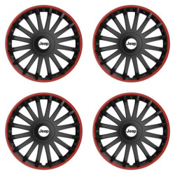 Puklice pre Jeep 16 CRYSTAL RO black