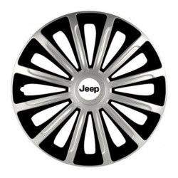 Puklice pre Jeep 16 TREND silver and black