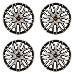 Puklice pre Cupra 15 Dakar NC silver and black