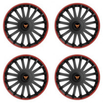 Puklice pre Cupra 15 CRYSTAL RO black