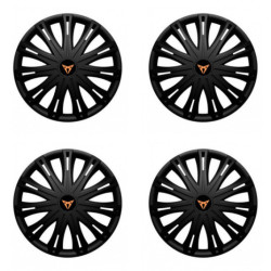 Puklice pre Cupra 16 SPARK BLACK