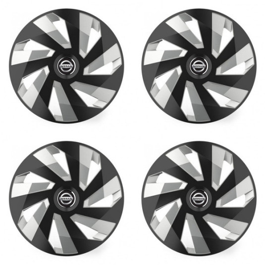 Puklice pre Nissan 15 Vector RC black and silver