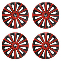 Puklice pre Nissan 15 TREND red and black