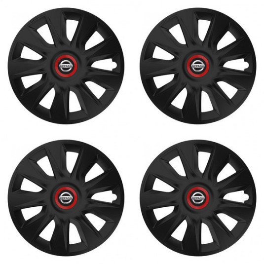 Puklice pre Nissan 15 STRATOS RR black