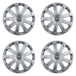 Puklice pre Nissan 16 Evo silver