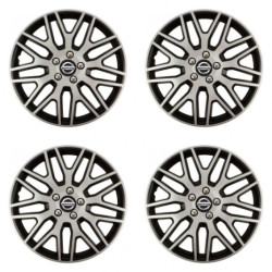 Puklice pre Nissan 16 Dakar NC silver and black