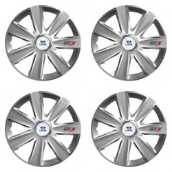 Puklice pre Lada 14 GTX CARBON silver