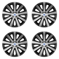 Puklice pre Lada 15 Aviator carbon silver&black