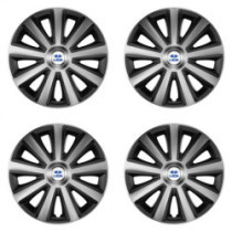 Puklice pre Lada 16 Aviator carbon silver&black