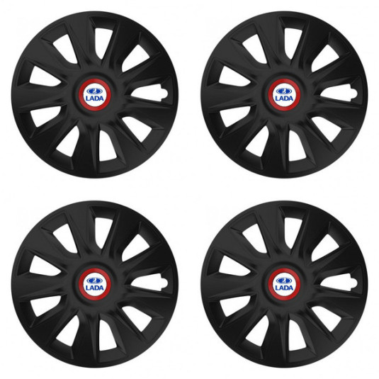 Puklice pre Lada 16 STRATOS RR black