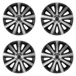 Puklice pre Mazda 14 Aviator carbon silver&black