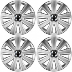 Puklice pre Mazda 14 Aviator carbon RC silver