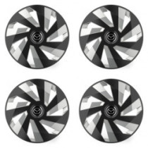 Puklice pre Mazda 15 Vector RC black and silver