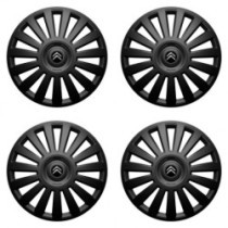 Puklice pre Citroen 16 Luxury black