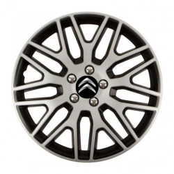 Puklice pre Citroen 16 Dakar NC silver and black