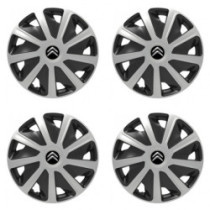 Puklice pre Citroen pre dodávky 16 Craft silver and black