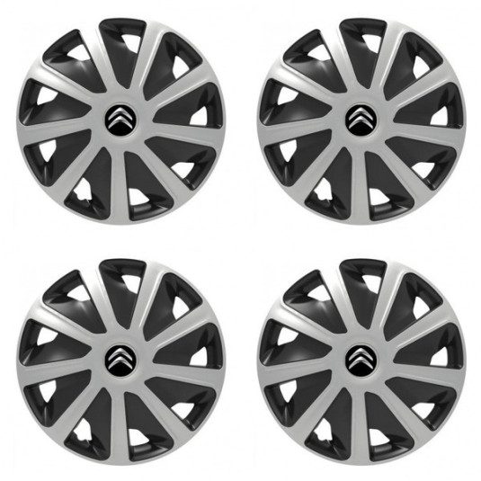 Puklice pre Citroen pre dodávky 16 Craft silver and black