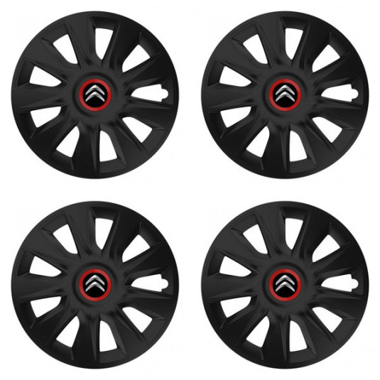 Puklice pre Citroen 17 STRATOS RR black