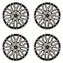 Puklice pre Mercedes 14 Dakar NC silver and black