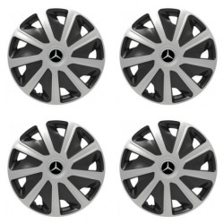 Puklice pre Mercedes pre dodávky 15 Craft silver and black