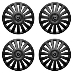 Puklice pre Mercedes 16 Luxury black