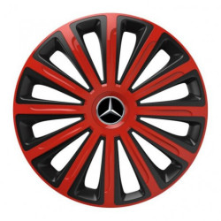 Puklice pre Mercedes 16 TREND red and black