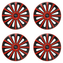 Puklice pre Opel 15 TREND red and black