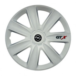Puklice pre Opel 16 GTX carbon white