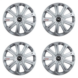 Puklice pre Opel 16 Evo silver