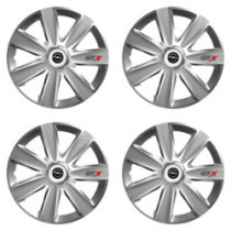 Puklice pre Opel 16 GTX CARBON silver