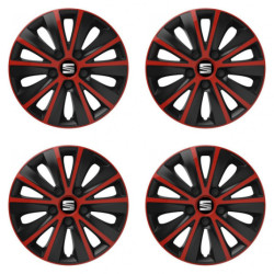 Puklice pre Seat 14 RAPIDE red and black