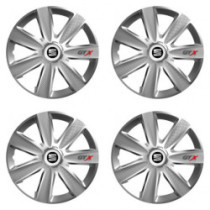 Puklice pre Seat 15 GTX CARBON silver