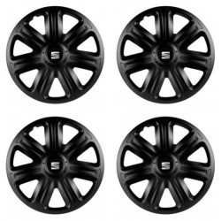 Puklice pre Seat 15 COMFORT BLACK