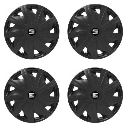 Puklice pre Seat pre dodávky 15 Craft black