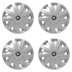 Puklice pre Seat pre dodávky 15 Craft silver