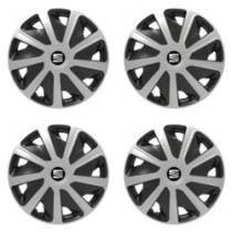 Puklice pre Seat pre dodávky 16 Craft silver and black