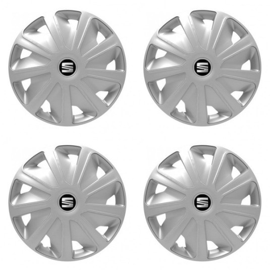 Puklice pre Seat pre dodávky 16 Craft silver