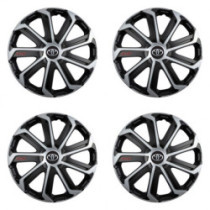 Puklice pre Toyota 14 Evo black&silver