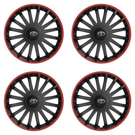 Puklice pre Toyota 15 CRYSTAL RO black