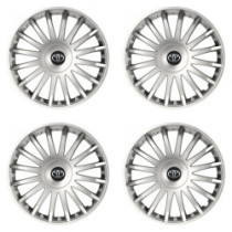 Puklice pre Toyota 16 CRYSTAL silver