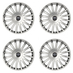 Puklice pre Toyota 16 CRYSTAL silver