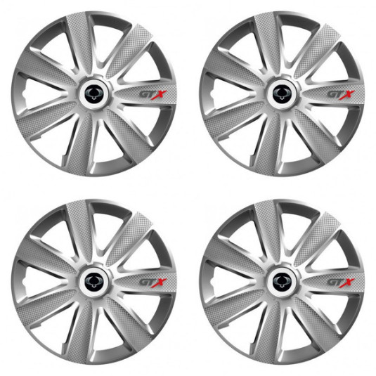 Puklice pre Sangyong 14 GTX CARBON silver
