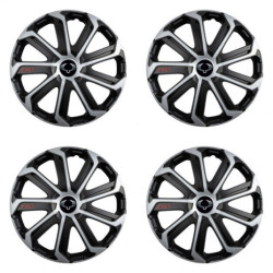 Puklice pre Sangyong 15 Evo black&silver