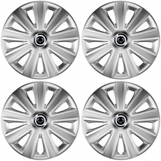 Puklice pre Sangyong 15 Aviator carbon silver